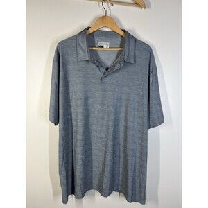 PGA Tour Men’s Dark Gray Airflux Short Sleeve Pullover Golf Polo Shirt Size XXL